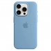 Apple iPhone 15 Pro Max Silicone Case with MagSafe - Winter Blue (MT1Y3)