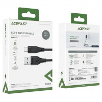 DataCable Acefast (60W/3A)(USB=>TypeC) black (C3-04)