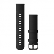 Garmin Ремінець Quick Release 22mm Leather Band Black/Slate (010-12932-63)