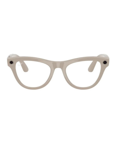 Ray-Ban Meta Skyler Standard - Shiny Chalky Gray / Clear Sapphire Transition (RW4010 6700MF 52-20)