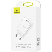 МЗП USAMS to 1*USB (2.1Ah) white (US-CC075 T18)