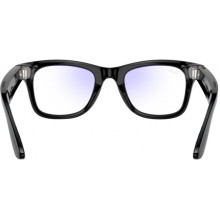 Ray-Ban Meta Wayfarer Shiny Black Frame Clear Lenses (RW4006 601/SB 50-22)