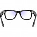 Ray-Ban Meta Wayfarer Shiny Black Frame Clear Lenses (RW4006 601/SB 50-22)