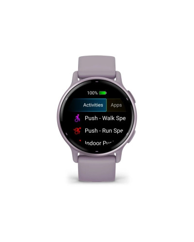 Garmin vivoactive 5 Metallic Orchid Aluminum Bezel with Orchid Case and Silicone (010-02862-13/53)