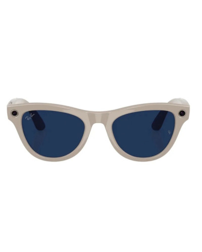 Ray-Ban Meta Skyler Standard - Shiny Chalky Gray / Clear Sapphire Transition (RW4010 6700MF 52-20)