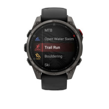 Garmin Fenix 8 Pro 47 mm AMOLED Carbon Gray DLC Titanium with Black/Pebble Gray (010-03198-00/01)