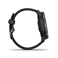 Garmin Venu 2 Slate Stainless Steel Bezel with Black Case and Silicone Band (010-02430-11/01)