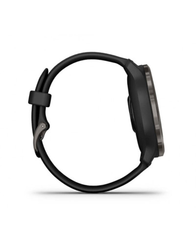 Garmin Venu 2 Slate Stainless Steel Bezel with Black Case and Silicone Band (010-02430-11/01)