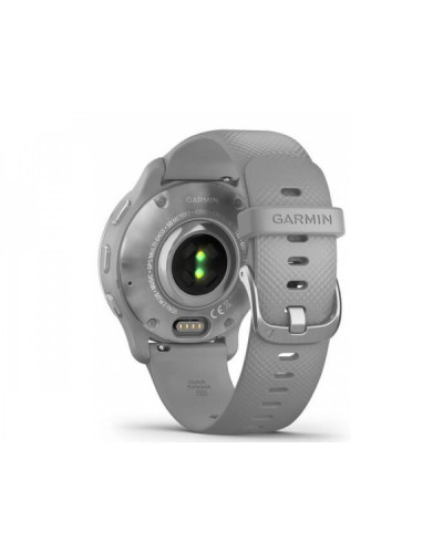 Garmin Venu 2 Plus Silver S. Steel Bezel w. Powder G. Case and S. Band (010-02496-00/10)
