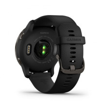Garmin Venu 2 Slate Stainless Steel Bezel with Black Case and Silicone Band (010-02430-11/01)