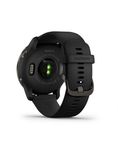 Garmin Venu 2 Slate Stainless Steel Bezel with Black Case and Silicone Band (010-02430-11/01)