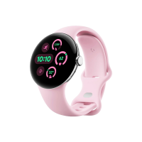 Google Pixel Watch 3 41 mm LTE Polished Silver Aluminum Case/Rose Quartz Active Band Google Pixel Watch 3 41 mm LTE Polished Silver Aluminum Case/Rose Quartz Active Band