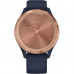 Garmin Vivomove 3s Rose Gold Stainless Steel Bezel w. Navy and Silicone B. (010-02238-03)