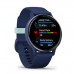 Garmin vivoactive 5 Metallic Navy Aluminum Bezel with Navy Case and Silicone Band (010-02862-12)