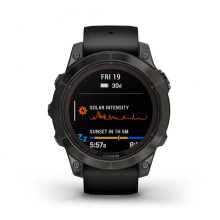 Garmin Fenix 7 Pro Sapphire Solar Carbon G. DLC Tit. with Black Band (010-02777-10/11)