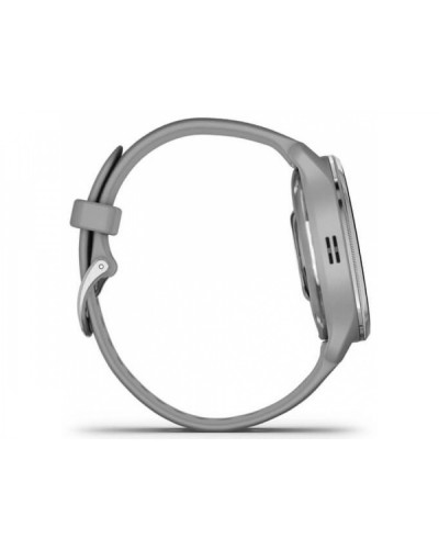 Garmin Venu 2 Plus Silver S. Steel Bezel w. Powder G. Case and S. Band (010-02496-00/10)