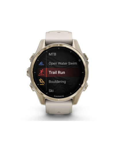Garmin Fenix 8 43mm AMOLED Sapphire Soft Gold w. Fog Gray/Dark Sandstone S. Band (010-02903-10/11)