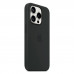 Apple iPhone 15 Pro Silicone Case with MagSafe - Black (MT1A3)