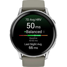 Garmin Venu 4 45mm Silver with Silver Gray Silicone Band (010-03014-01)