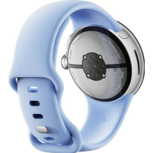 Google Pixel Watch 2 Polished Silver Aluminum Case / Bay Active Band