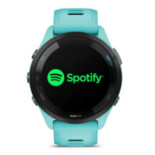 Garmin Forerunner 265 Black Bezel w. Aqua Case and Aqua/Black Silicone Band (010-02810-02/12)
