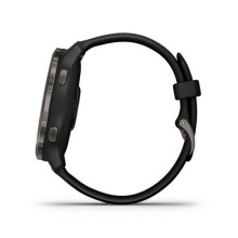 Garmin Venu 2 Slate Stainless Steel Bezel with Black Case and Silicone Band (010-02430-11/01)