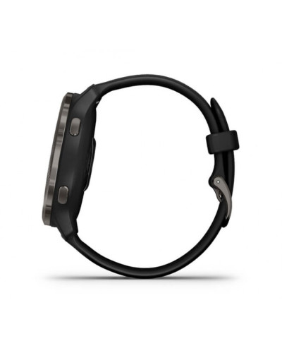 Garmin Venu 2 Slate Stainless Steel Bezel with Black Case and Silicone Band (010-02430-11/01)