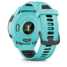 Garmin Forerunner 265 Black Bezel w. Aqua Case and Aqua/Black Silicone Band (010-02810-02/12)
