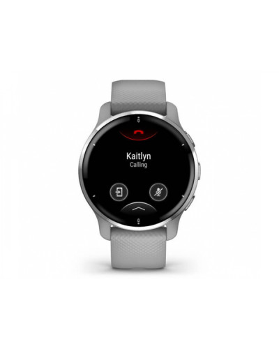Garmin Venu 2 Plus Silver S. Steel Bezel w. Powder G. Case and S. Band (010-02496-00/10)