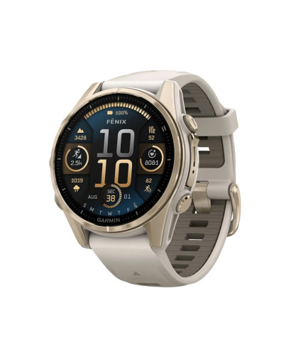 Garmin Fenix 8 43mm AMOLED Sapphire Soft Gold w. Fog Gray/Dark Sandstone S. Band (010-02903-10/11)