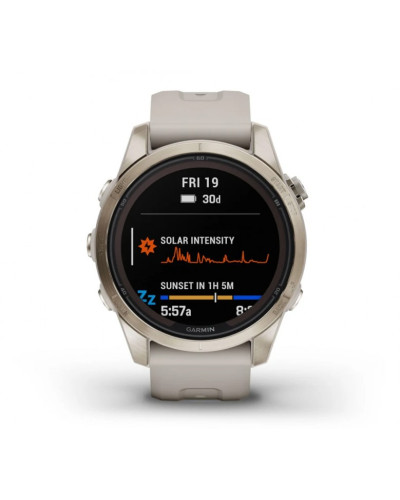 Garmin Fenix 7S Pro Sapphire Solar Soft Gold w. Light Sand Band (010-02776-14/15)