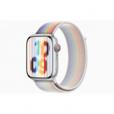 Apple Watch Series 8 GPS + Cellular 45mm Silver Aluminum Case w. Pride Edition Sport Loop (MP513 + MN6L3)