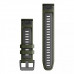 Garmin Ремінець QuickFit 22 Watch Bands Silicone - Moss/Graphite (010-13280-07)