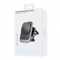 Holder Car Wireless Charger Proove Square Magnetic PRO 15W