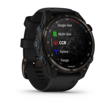 Garmin Descent Mk3i – 43 mm Carbon Gray DLC Titanium w. Black Silicone Band (010-02753-10/11)