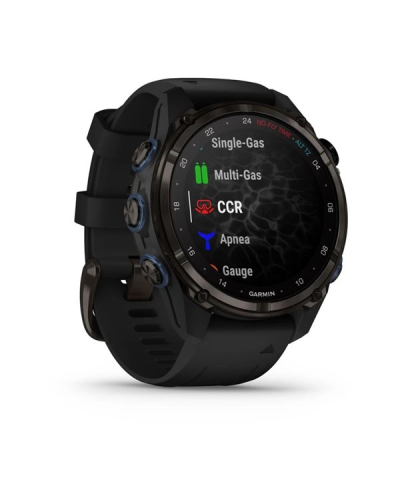 Garmin Descent Mk3i – 43 mm Carbon Gray DLC Titanium w. Black Silicone Band (010-02753-10/11)