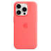 Apple iPhone 15 Pro Max Silicone Case with MagSafe - Guava (MT1V3)