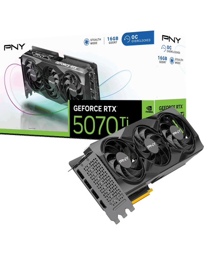 PNY GeForce RTX 5070 Ti 16GB Overclocked Triple Fan (VCG5070T16TFXPB1-O)