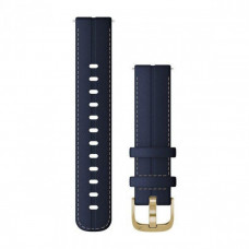 Garmin Ремінець Quick Release Band 18mm, Leather Band, Blue/Light Gold (010-12932-08)