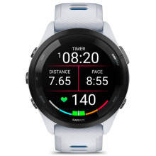 Garmin Forerunner 265 Black Bezel w. Whitestone Case and Whitestone/Tidal Blue S. Band (010-02810-01/11)
