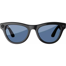 Ray-Ban Meta Skyler Standard - Shiny Black/Transitions Cerulean Blue (RW4010 601/MF 52-20)