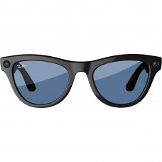 Ray-Ban Meta Skyler Standard - Shiny Black/Transitions Cerulean Blue (RW4010 601/MF 52-20)