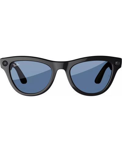 Ray-Ban Meta Skyler Standard - Shiny Black/Transitions Cerulean Blue (RW4010 601/MF 52-20)