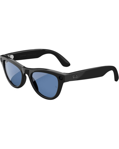 Ray-Ban Meta Skyler Standard - Shiny Black/Transitions Cerulean Blue (RW4010 601/MF 52-20)