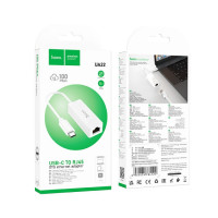 Ethernet адаптер Hoco UA22 (RJ45 to Type-C) (white)