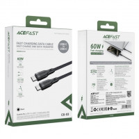 DataCable Acefast (60W/3A)(TypeC=>TypeC) black (C8-03)