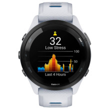 Garmin Forerunner 265 Black Bezel w. Whitestone Case and Whitestone/Tidal Blue S. Band (010-02810-01/11)