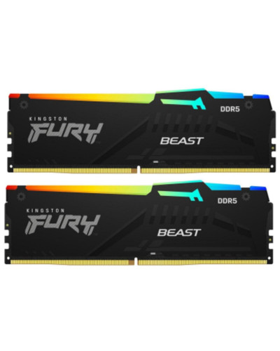 Kingston FURY 16 GB (2x8GB) DDR5 5200 MHz Beast RGB (KF552C40BBAK2-16)