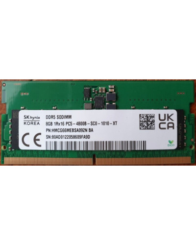 SK hynix 8 GB SO-DIMM DDR5 4800 MHz (HMCG66MEBSA092N)