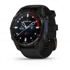 Garmin Descent Mk3i – 43 mm Carbon Gray DLC Titanium w. Black Silicone Band (010-02753-10/11)